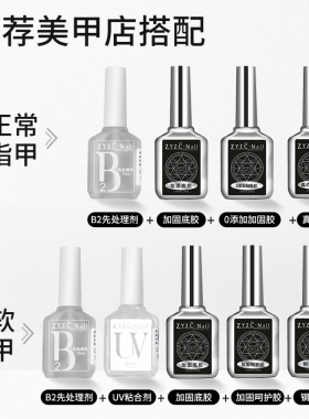 zyzc美甲真彩功能胶磨砂钢化免洗