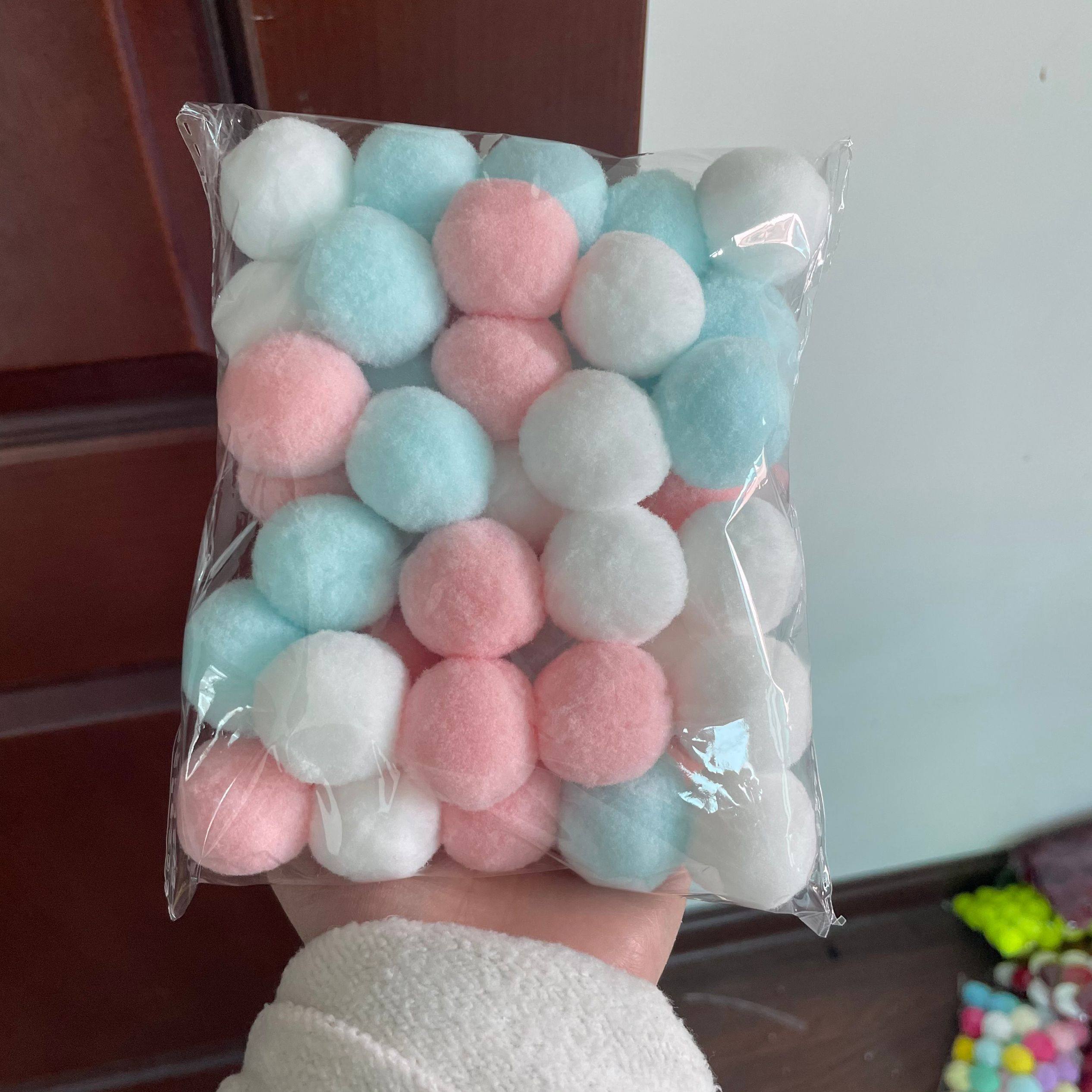 30mm单色高弹毛球 幼儿园手工DIY材料彩色毛绒球手机装饰毛球,淘宝优惠券,粉丝福利购,淘宝优惠卷
