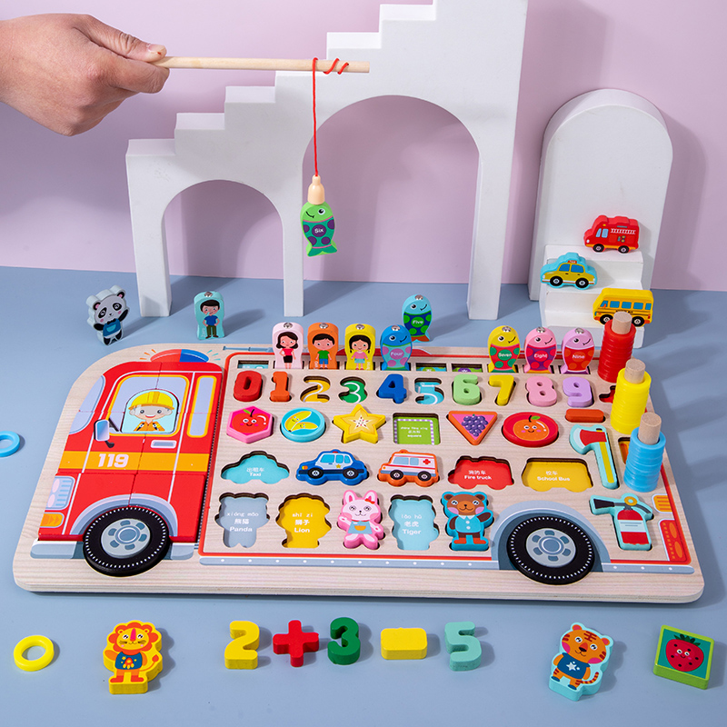 幼儿童玩具数字拼图积木1-2岁半3男孩女孩宝宝早教益智力开发动脑 - 图2