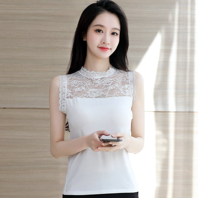 Summer Turtle Collar Modal Hollow Bottoming Camisole