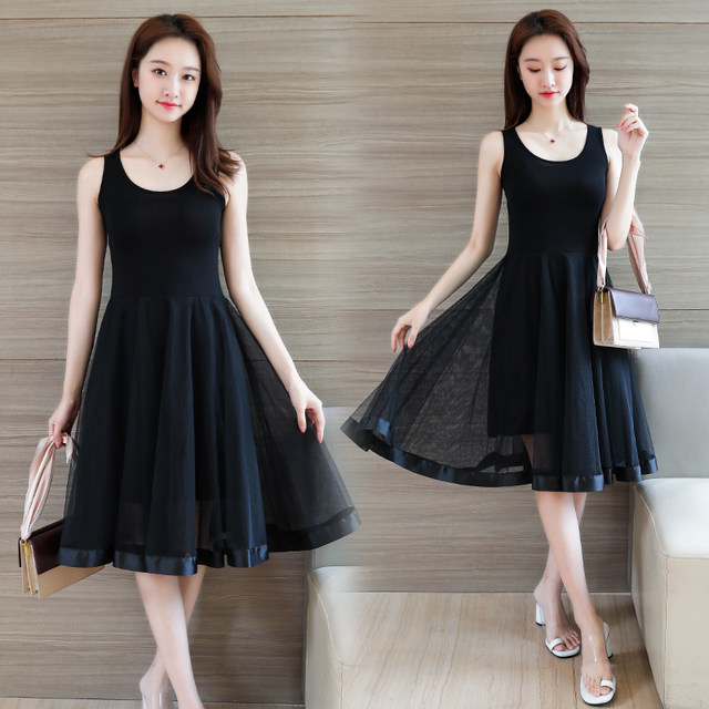 Modal Summer Sleeveless Midi Tank Dress