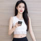 ສີຂາວ suspender lace ຕ້ານການ exposure sexy