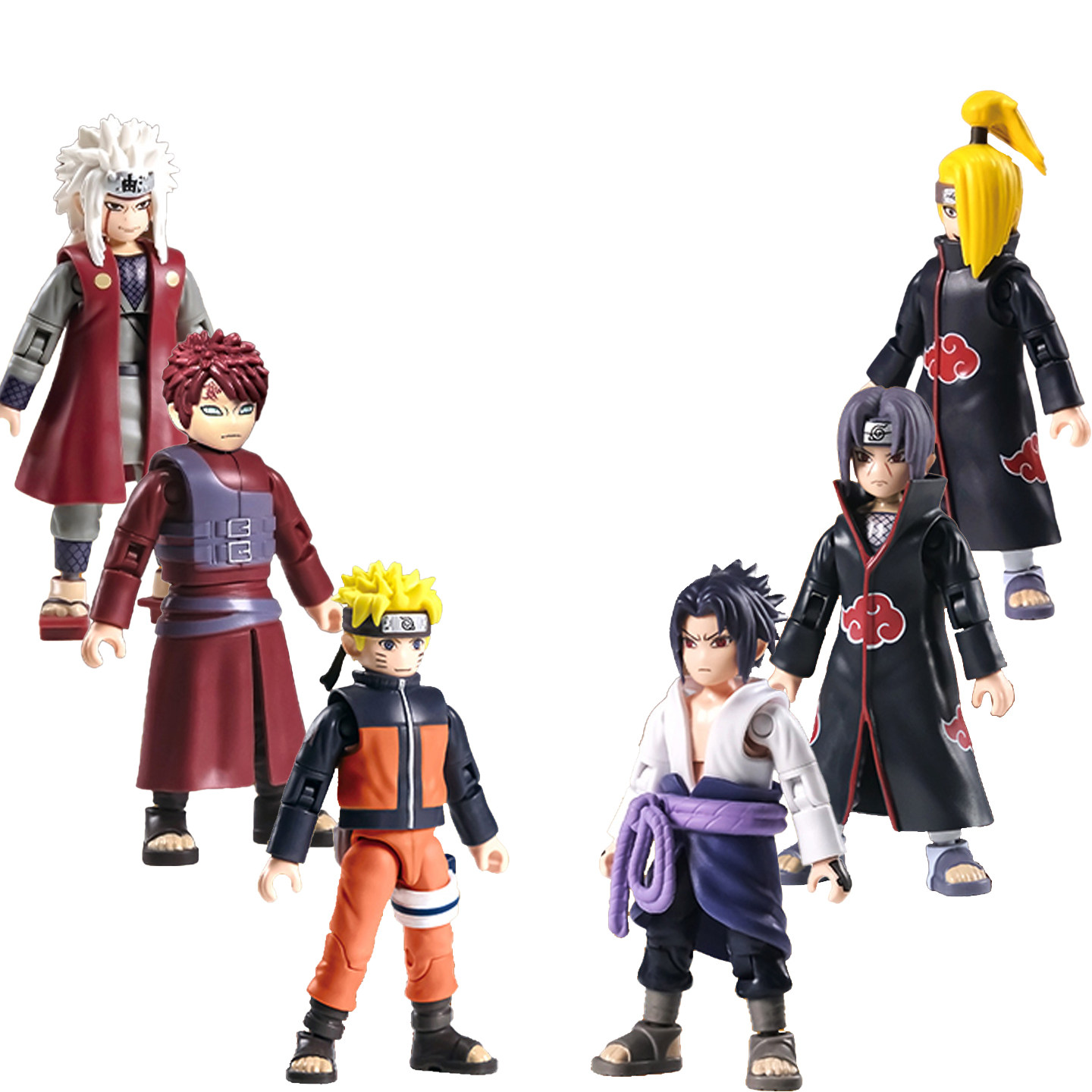 正版火影忍者疾风传拼装积木人可动鸣人偶自来也盲盒手办模型摆件 - 图3