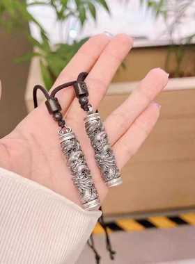 2024新款盘龙柱吊坠国风古法项链