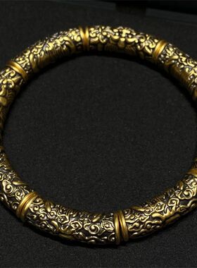 上古玄灵满圈饕餮手镯复古精致饕餮纹环批发源头