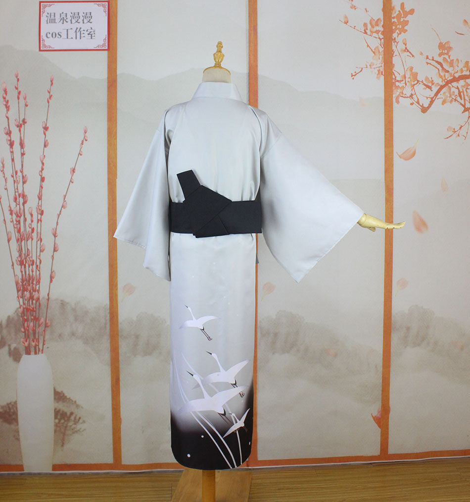 温泉漫漫一刀剑乱舞太刀姬鹤一文字cos和服轻装浴衣定制不退_虎窝淘