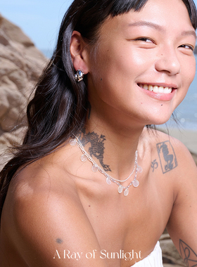 ARayofSunlight镜贝双层项链
