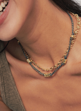 A Ray of Sunlight25秋冬埃及系列沙漠绿洲编织金属肌理项链异域