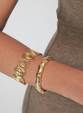 A Ray of Sunlight25秋冬埃及系列肌理手镯欧美小众叠戴百搭质感