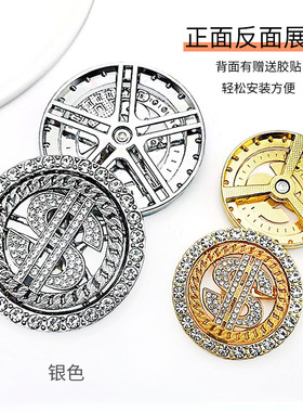 diy时来运转装饰配件镀金镶钻