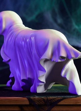 新品 Ghost Dog Statue 幽灵狗雕像万圣节装饰树脂摆件工艺品