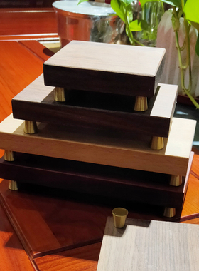 木摆件中式红木实木底座摆件底座