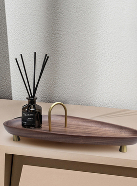 北欧摆件收纳盘托盘北欧玄关客厅