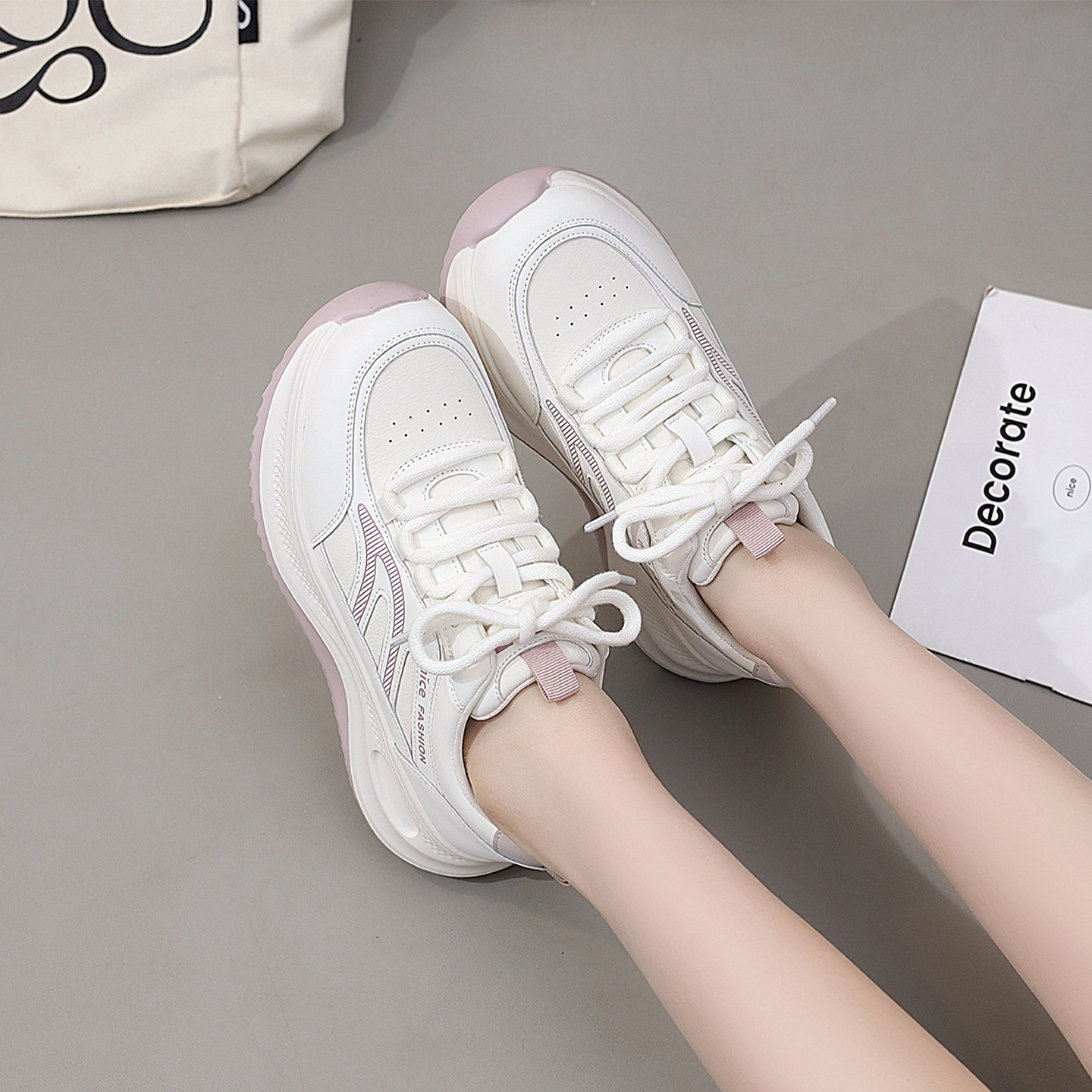 春新款大码女鞋41到43胖脚宽肥运动休闲阿甘鞋轻便舒适特大号单鞋,淘宝优惠券,粉丝福利购,淘宝优惠卷