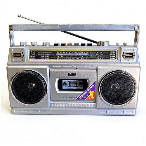 IMUK立体声复古磁带机80年代老式录音机U盘TF插卡蓝牙音箱收音机 - 图3