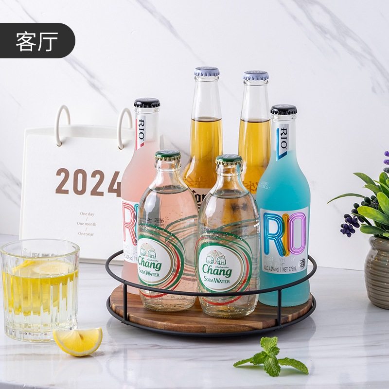 实木质苏珊收纳架钢制圆盘整理架桌面调味瓶罐转盘旋转化妆品托盘,淘宝优惠券,粉丝福利购,淘宝优惠卷