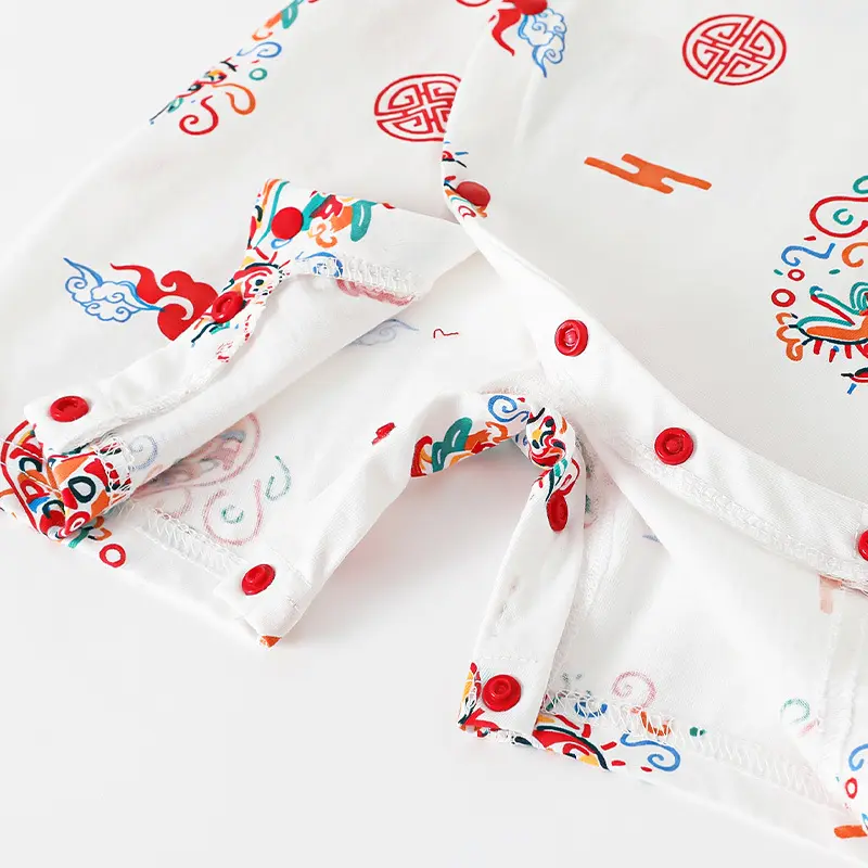 【花妈甄选】新生儿衣服中国婴儿夏季满月短袖无骨连体衣宝宝纯棉,淘宝优惠券,粉丝福利购,淘宝优惠卷