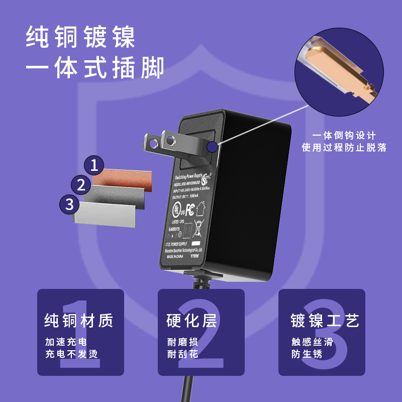 12v2a电源适配器etl美规认证音响台灯监控充电器 24v1a电源适配器-图0