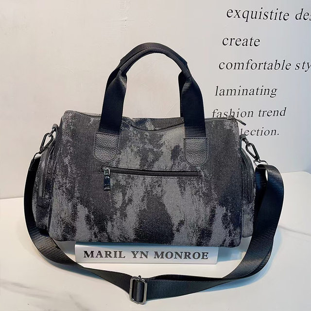 Stylish retro large-capacity dual-purpose crossbody bag