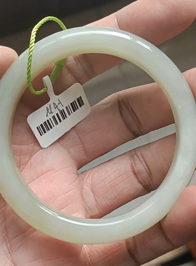 商场撤柜-天然和田玉手镯玉镯 无纹裂 带国家官方证书保真品n41