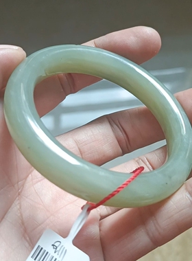 商场撤柜天然和田玉手镯玉镯子带国家官方鉴定证书保真品礼物q111