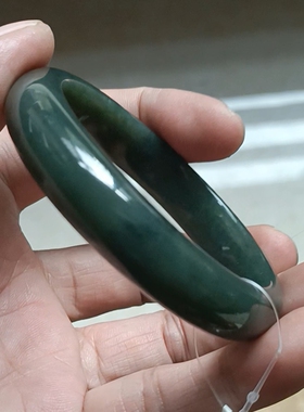 商场撤柜-天然和田玉手镯玉镯 无纹裂 带国家官方证书保真品n3