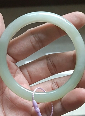 商场撤柜-天然和田玉手镯玉镯 无纹裂 带国家官方证书保真品n5