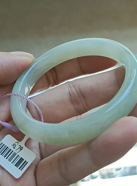 商场撤柜天然和田玉手镯玉镯子 带国家官方鉴定证书保真品礼物q79