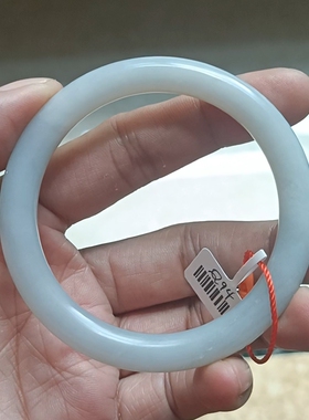 商场撤柜天然和田玉手镯玉镯子 带国家官方鉴定证书保真品礼物q94