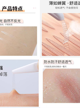 双眼皮贴隐形自然神器无痕肿眼泡专用3M医用胶带防水防汗内双橄榄