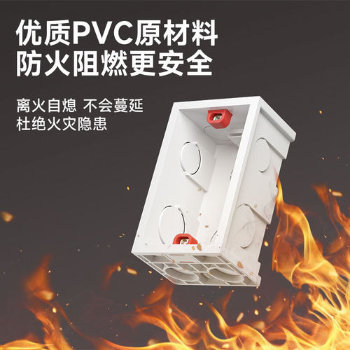 国际电工118型开关插座暗装线盒暗盒底盒大中小预埋盒一二三四位 - 图2