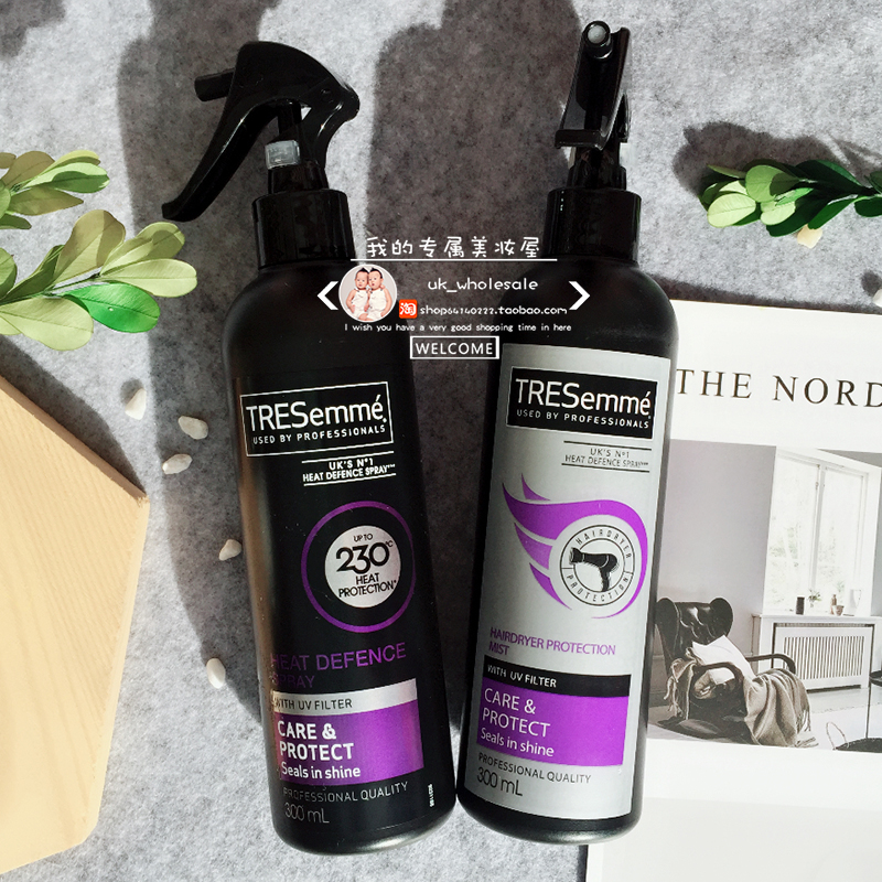 包郵!英國正品 TRESemme防燙噴霧300ml 撫平毛躁防熱損 送小噴瓶