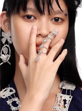 蕾丝小花软链套戒26SS春夏新款