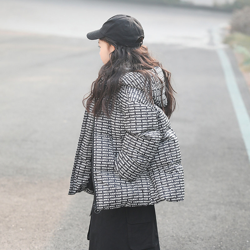康衣儿女童羽绒服连帽款小中大儿童羽绒服保暖宝宝羽绒服外套印花,淘宝优惠券,粉丝福利购,淘宝优惠卷