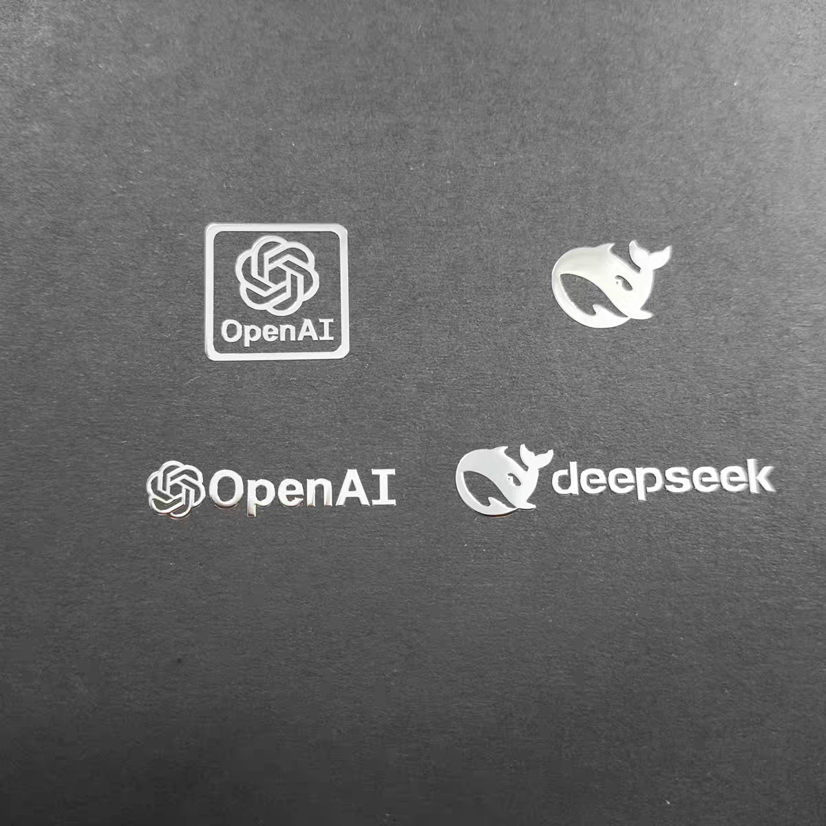deepseek标志openai人工智能logo分体金属贴纸电脑周边diy装饰贴,淘宝优惠券,粉丝福利购,淘宝优惠卷