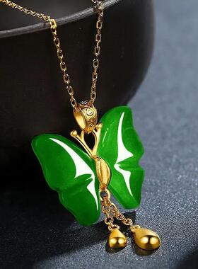 金色甜美小蝴蝶锁骨链节日送女友