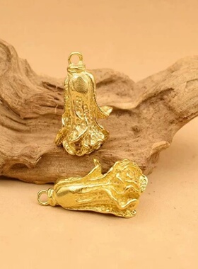 高级感流行金色白菜吊坠手工创意车钥匙链挂饰配件百财转运好礼物