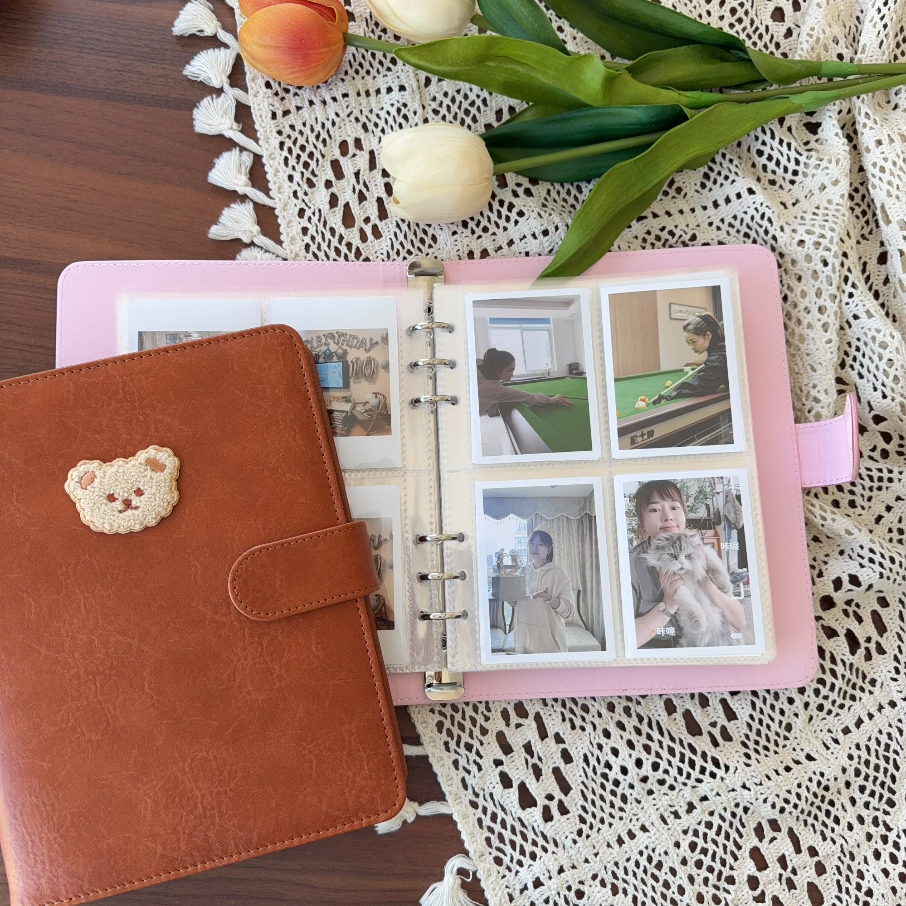 原创拍立得相册卡册收纳册A5活页收纳本四宫格3寸照片小卡5寸相册,淘宝优惠券,粉丝福利购,淘宝优惠卷