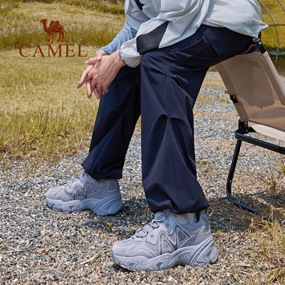 骆驼星野运动鞋男款2025秋冬新款透气男鞋厚底百搭老爹鞋休闲鞋子