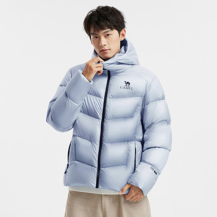 骆驼羽神男装羽绒服鹅绒短款男女