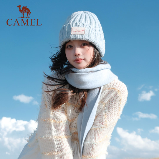 Bufanda camel bufanda engrosada estilo universitario