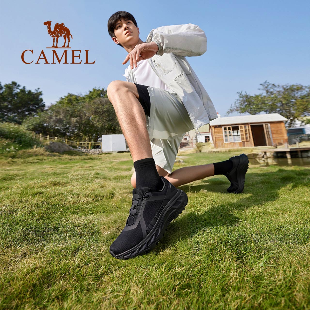 [云影]骆驼登山鞋男秋季新款防滑户外运动透气越野跑山徒步鞋子女