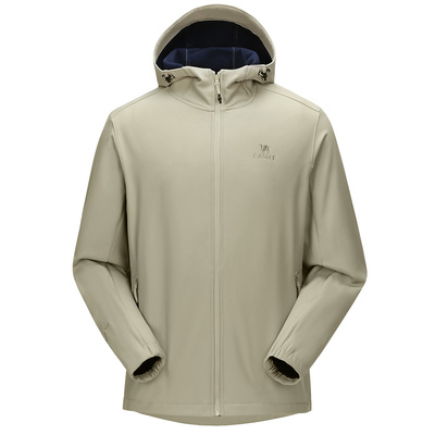 Camel软壳衣春秋防风保暖立领