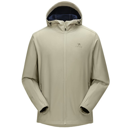 骆驼男装软壳衣户外春秋季登山防