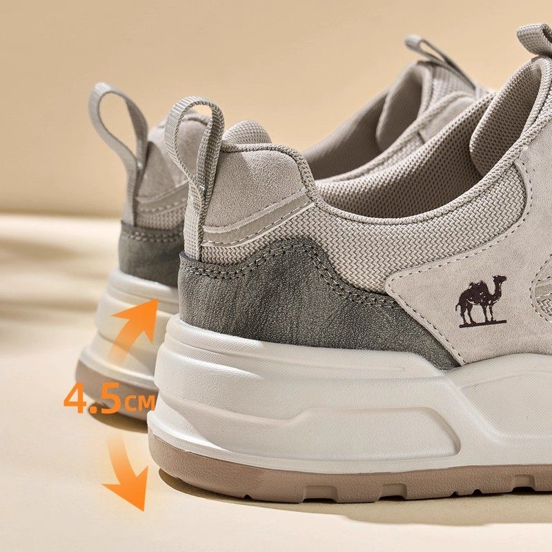 骆驼男鞋2025秋季新款舒适运动鞋厚底增高男鞋子百搭复古休闲板鞋,淘宝优惠券,粉丝福利购,淘宝优惠卷