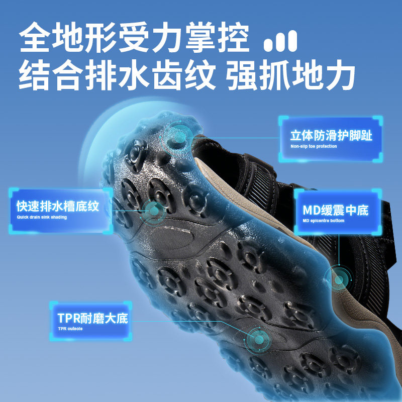 小骆驼儿童凉鞋夏季2025新款男女防撞鞋子防滑包头鞋中大童沙滩鞋,淘宝优惠券,粉丝福利购,淘宝优惠卷