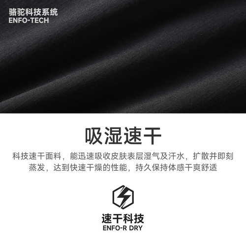 骆驼男装运动工装短裤夏季新款机能登山休闲速干吸汗透气五分裤男 - 图3