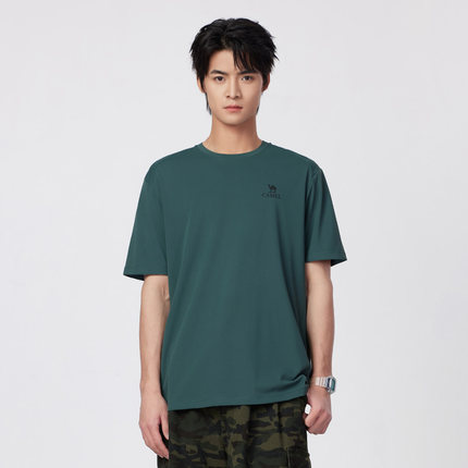 【滑滑T】骆驼男装运动速干短袖