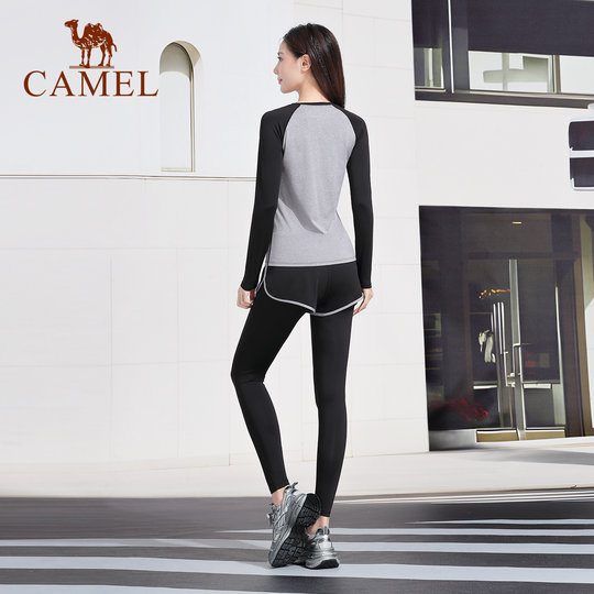 Одежда для йоги Camel, осенняя тонкая одежда с длинным рукавом