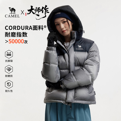 【迪丽热巴 明星同款】骆驼户外冬女男防风羽神PRO鹅绒面包羽绒服